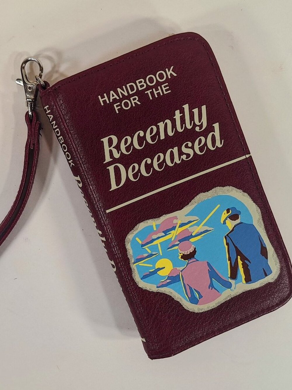 Beetlejuice The Handbook for the Recently Deceased Tech Wallet Wristlet